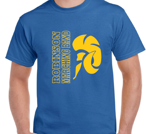 Short Sleeve Robinson Band T-shirt Split Rams Head